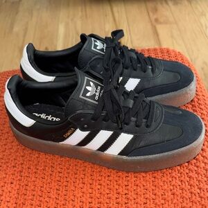 Adidas Black and White Samba Sneakers